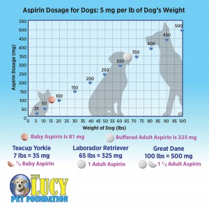 How Much Aspirin Can I Give My Dog Chart